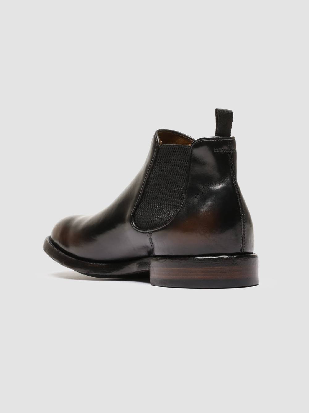Officine Creative TEMPLE 008 Stivaletti Chelsea in Pelle Marrone Latest fashion