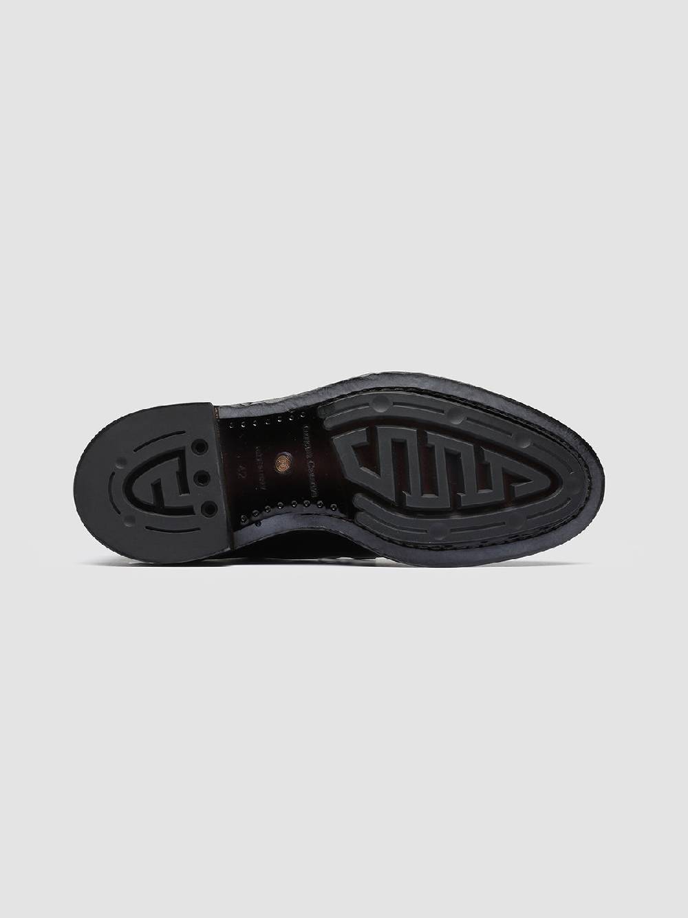 Officine Creative TEMPLE 008 Stivaletti Chelsea in Pelle Marrone Online Outlet