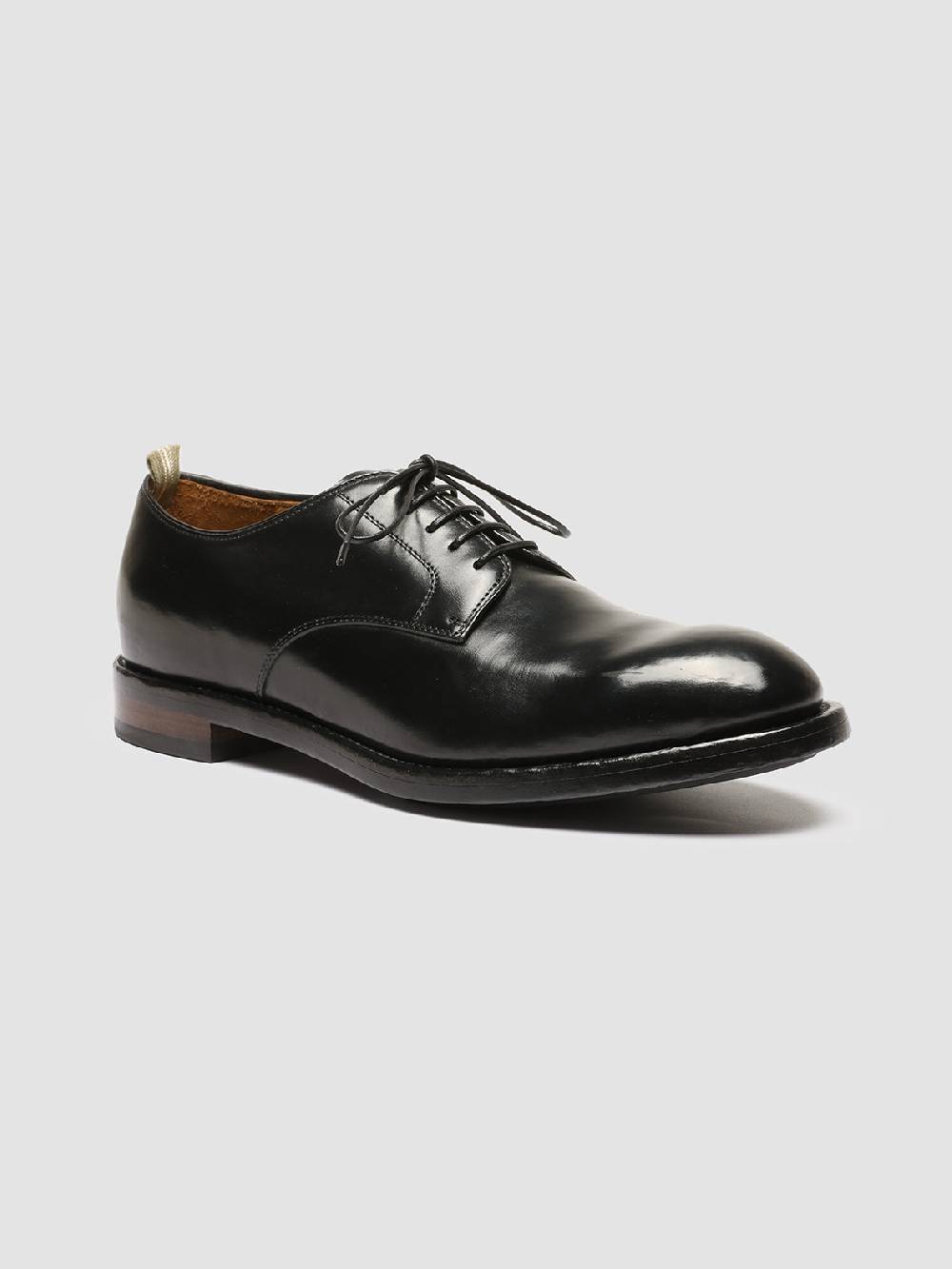 Officine Creative TEMPLE 018 Scarpe Derby in Pelle Nera Offerta temporanea
