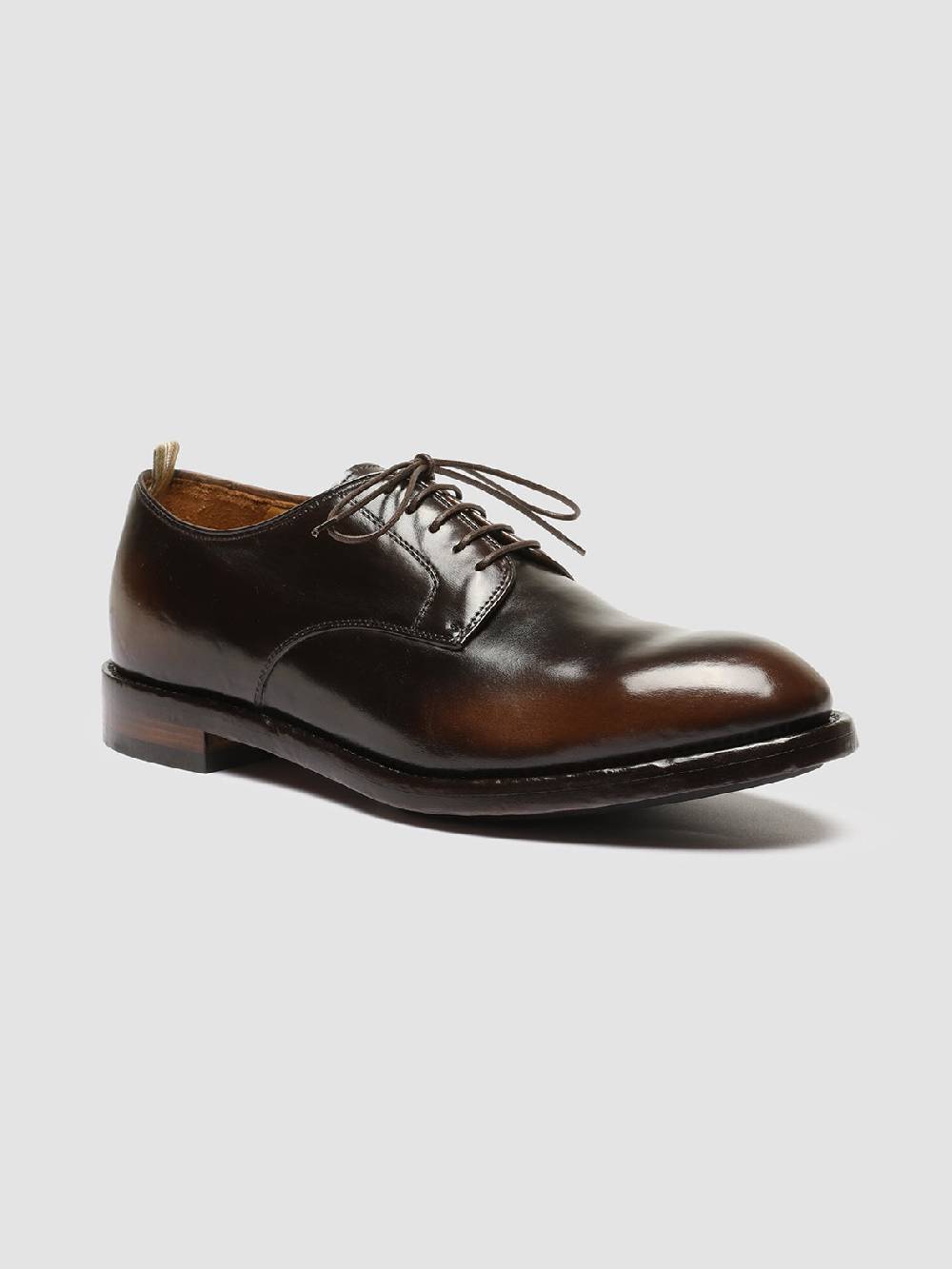 Officine Creative TEMPLE 018 Scarpe Derby in Pelle Marrone Offerte esclusive