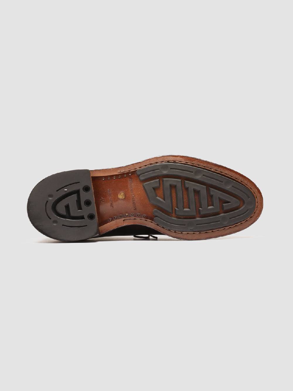 Officine Creative TEMPLE 018 Scarpe Derby in Pelle Marrone Offerte esclusive