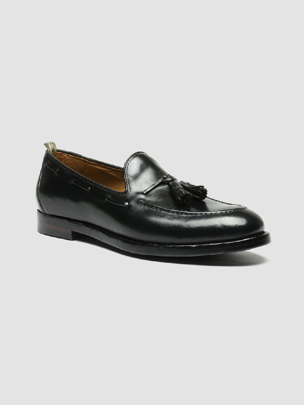 Officine Creative TULANE 001 Mocassini con Nappine in Pelle Nera Lightning offer