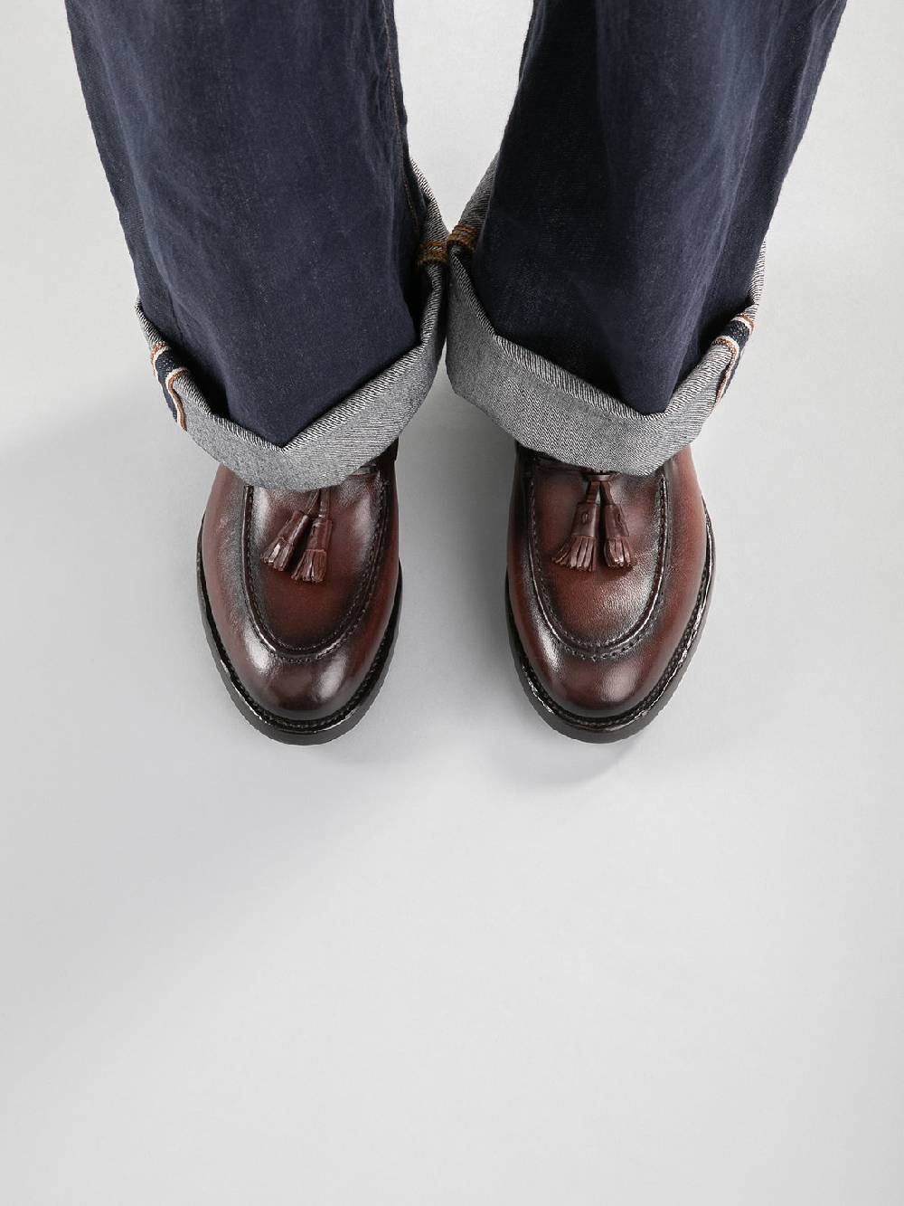 Officine Creative TULANE 001 Mocassini con Nappine in Pelle Nera Lightning offer