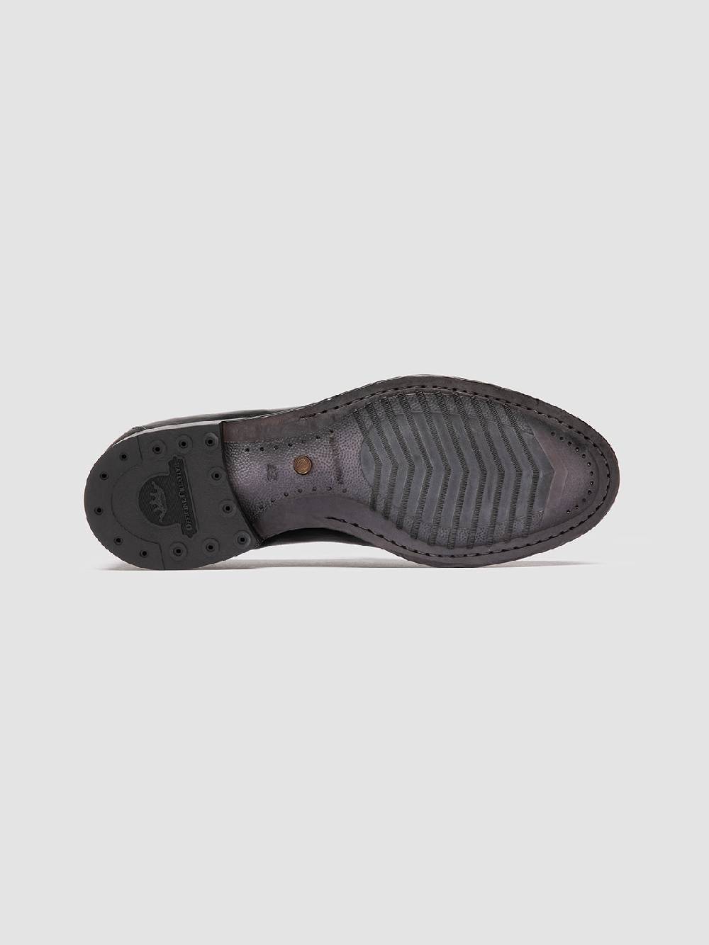 Officine Creative TULANE 002 Mocassini Penny in Pelle Nera Grandi sconti