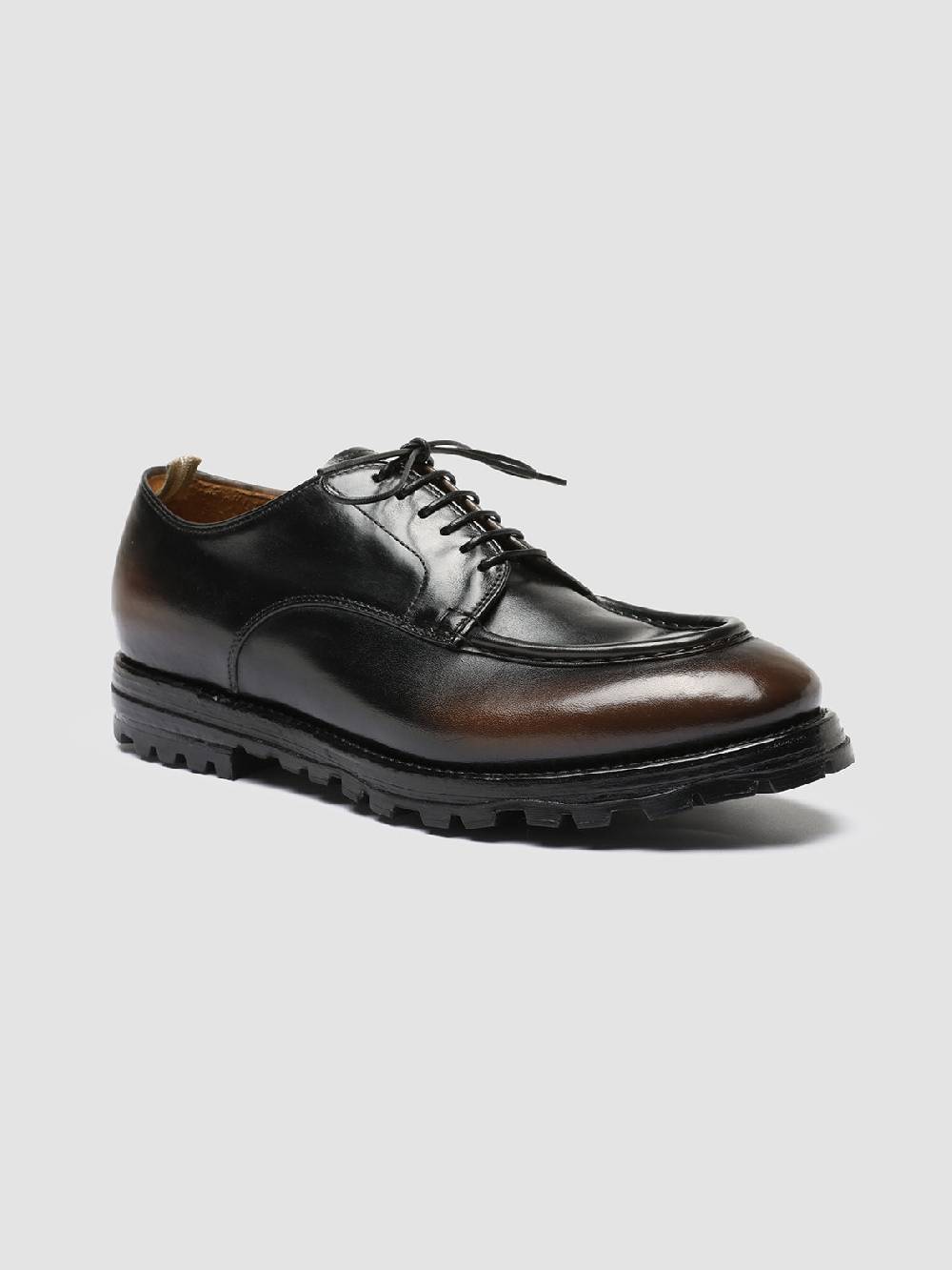 Officine Creative VAIL 009 Dark Brown Leather Derby Shoes Nuovi prodotti