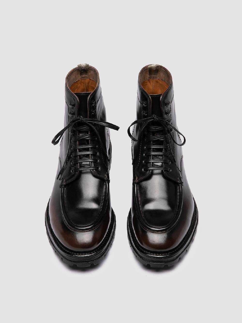 Officine Creative VAIL 010 Stivali Stringati in Pelle Marrone Bestseller