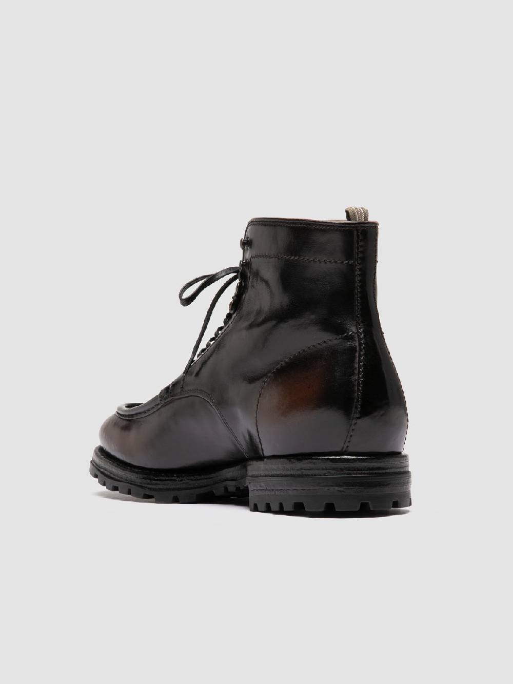 Officine Creative VAIL 010 Stivali Stringati in Pelle Marrone Bestseller