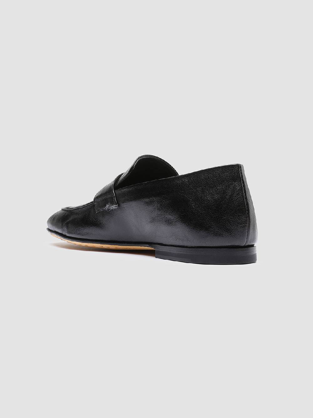 Officine Creative AIRTO 001 Mocassini Penny Loafer in Pelle Nera Enormi risparmi