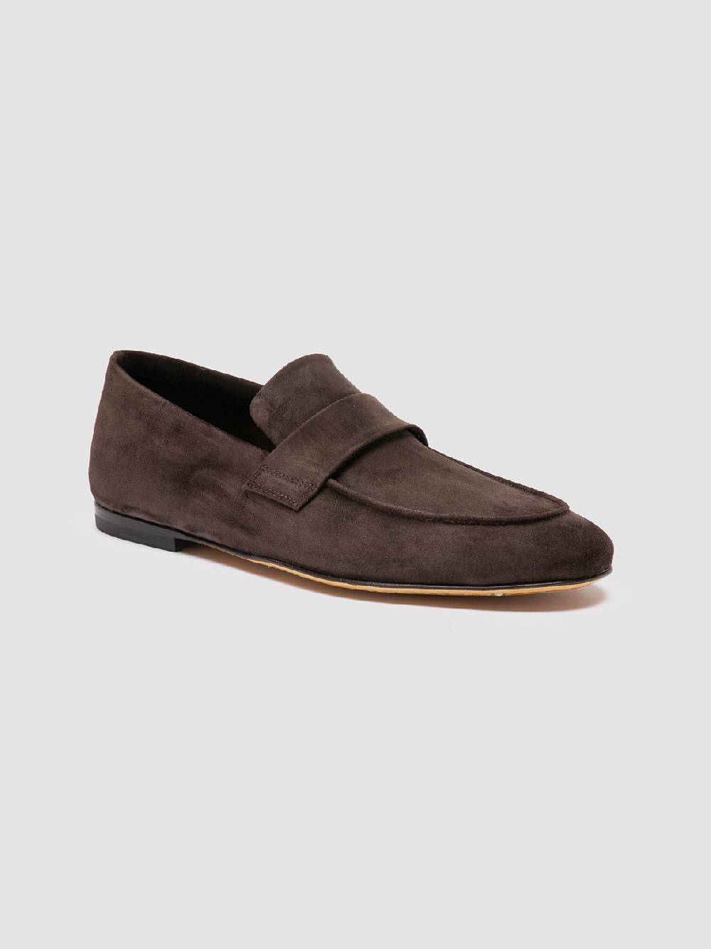 Officine Creative AIRTO 001 Mocassini in Pelle Scamosciata Marrone Prezzo basso