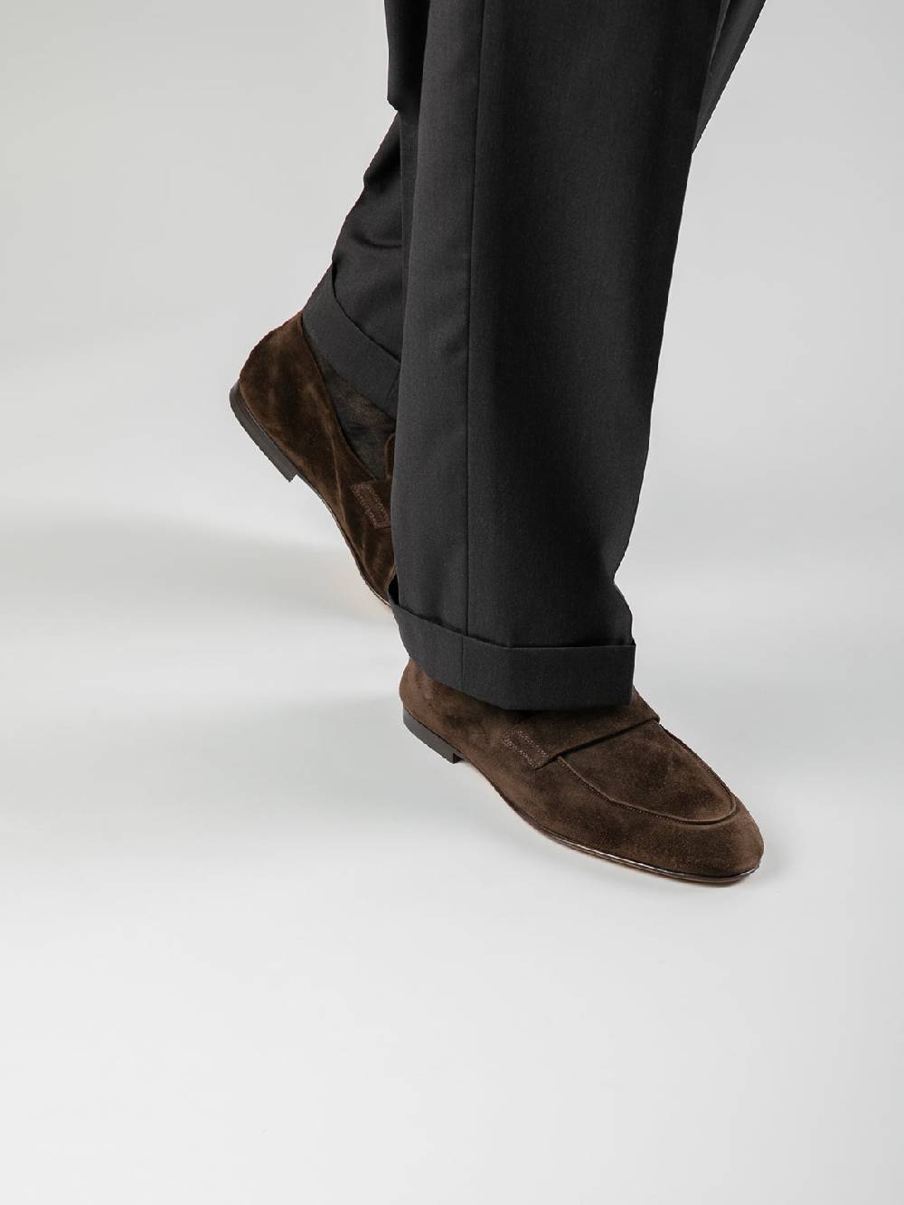 Officine Creative AIRTO 001 Mocassini in Pelle Scamosciata Marrone Prezzo basso