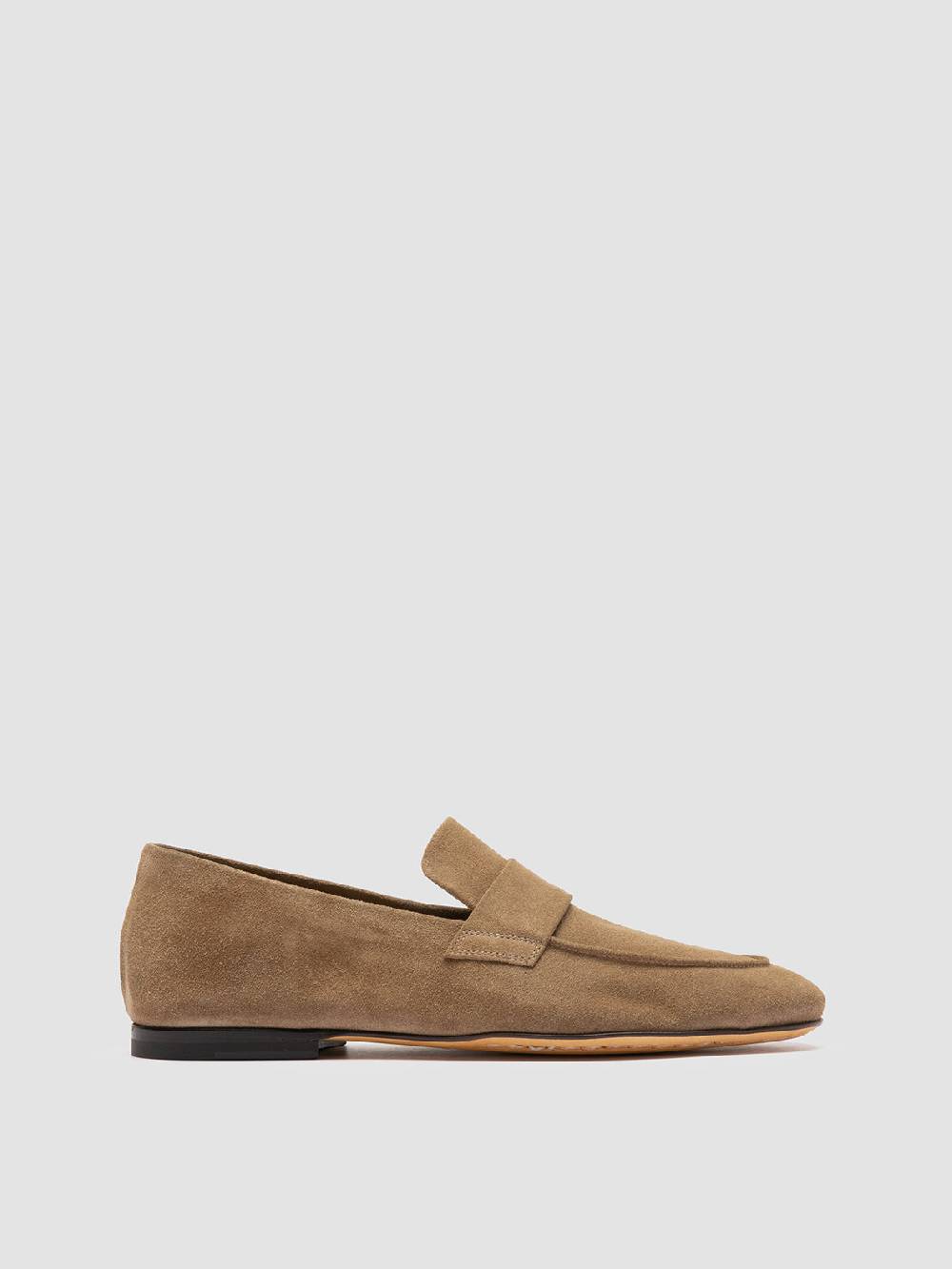 Officine Creative AIRTO 001 Mocassini in Pelle Scamosciata Marrone Super Saving Price