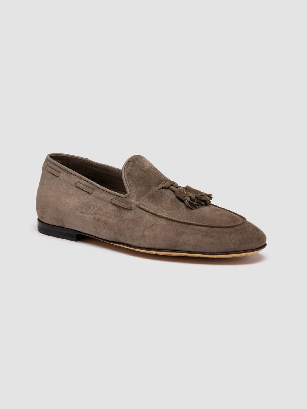 Officine Creative AIRTO 013 Mocassini con Nappine in Pelle Scamosciata Tortora Offerta settimanale