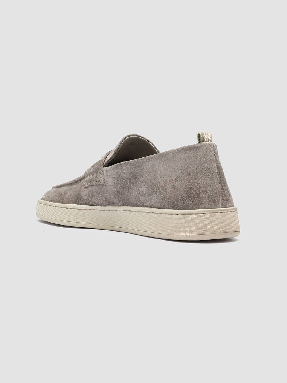 Officine Creative HERBIE 001 Mocassini Penny Loafer in Pelle Scamosciata Tortora Rilascio limitato