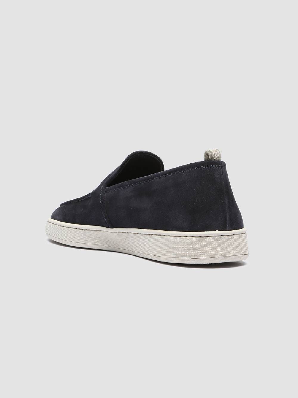 Officine Creative HERBIE 006 Mocassini in Pelle Scamosciata Blu Ultimi tre giorni