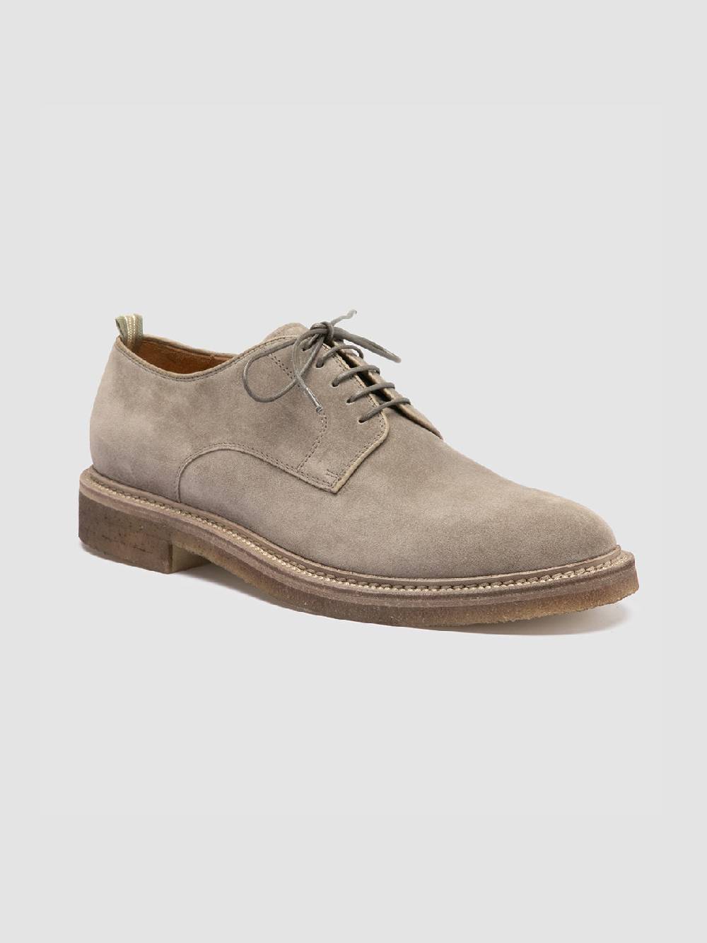 Officine Creative HOPKINS CREPE 115 Scarpe Derby in Pelle Scamosciata Tortora Ultimi due giorni