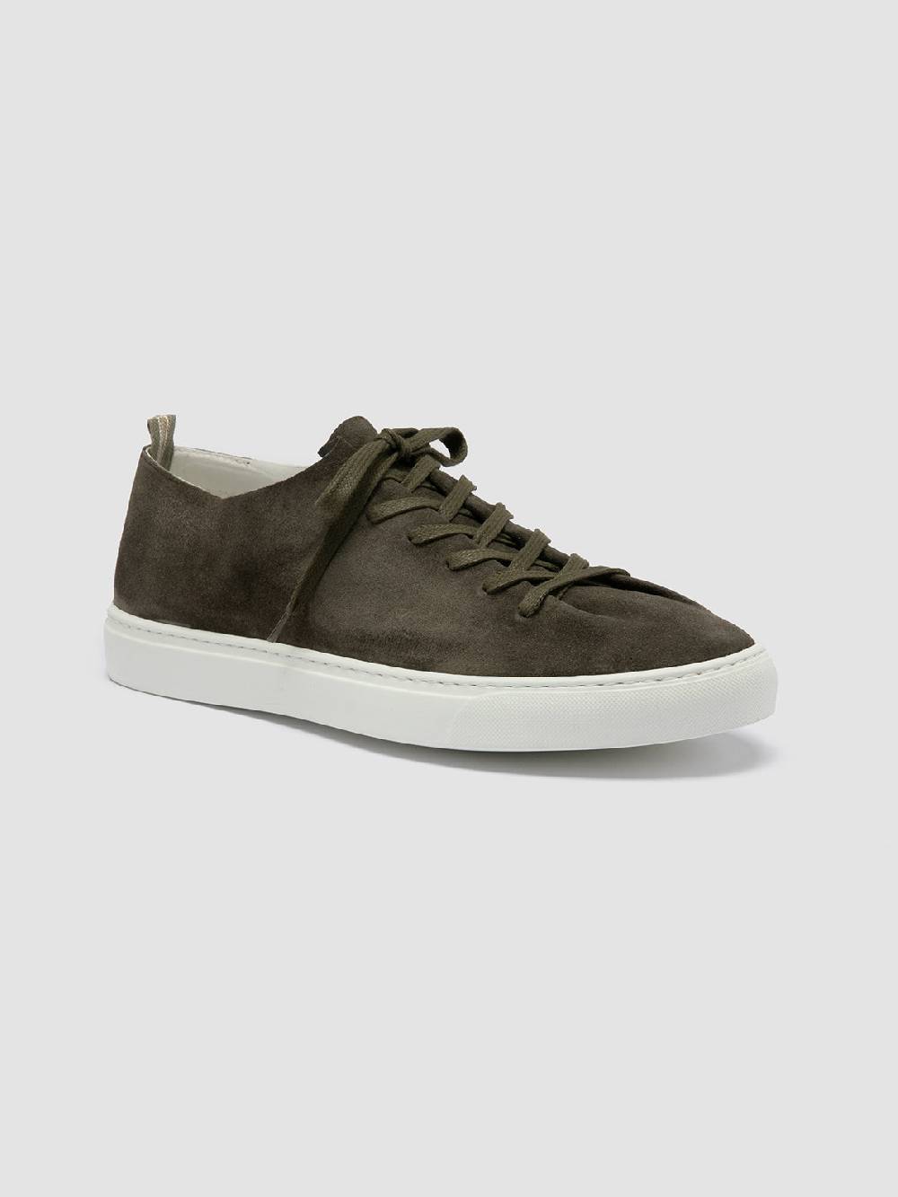 Officine Creative LEGGERA 001 Sneakers Basse in Pelle Scamosciata Verde Only for today