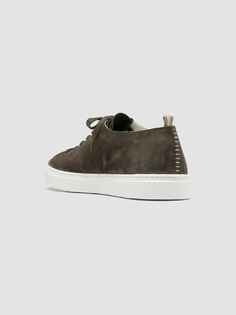 Officine Creative LEGGERA 001 Sneakers Basse in Pelle Scamosciata Verde Only for today