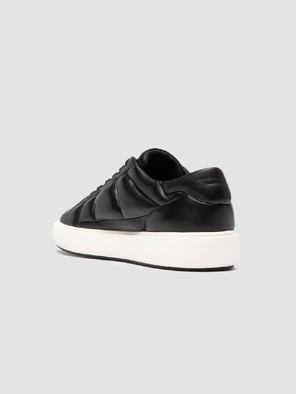 Officine Creative LEISURE 001 Sneaker Basse in Pelle Nera Sostegno trimestrale
