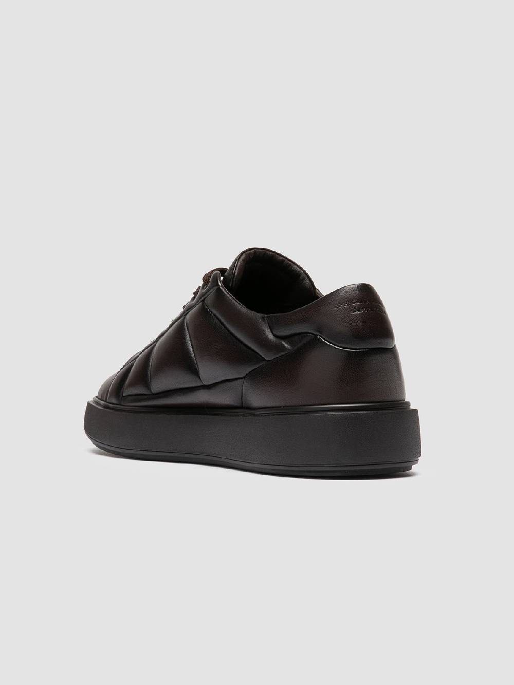 Officine Creative LEISURE 001 Sneaker Basse in Pelle Marrone Fino al 55% di sconto