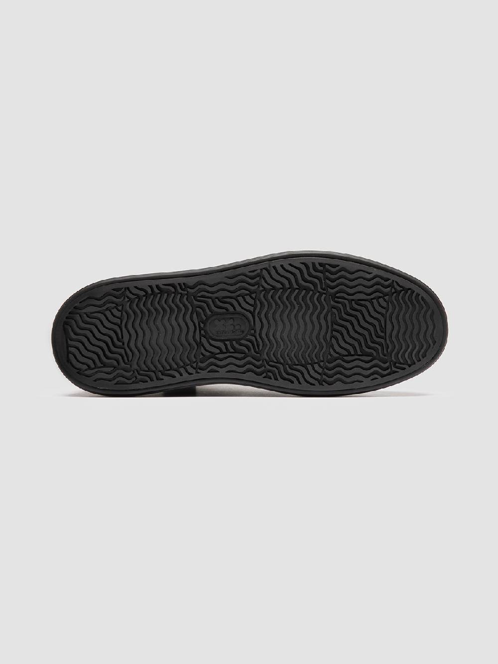 Officine Creative LEISURE 002 Sneaker Alte in Pelle Nera Discount Store per i nuovi prodotti