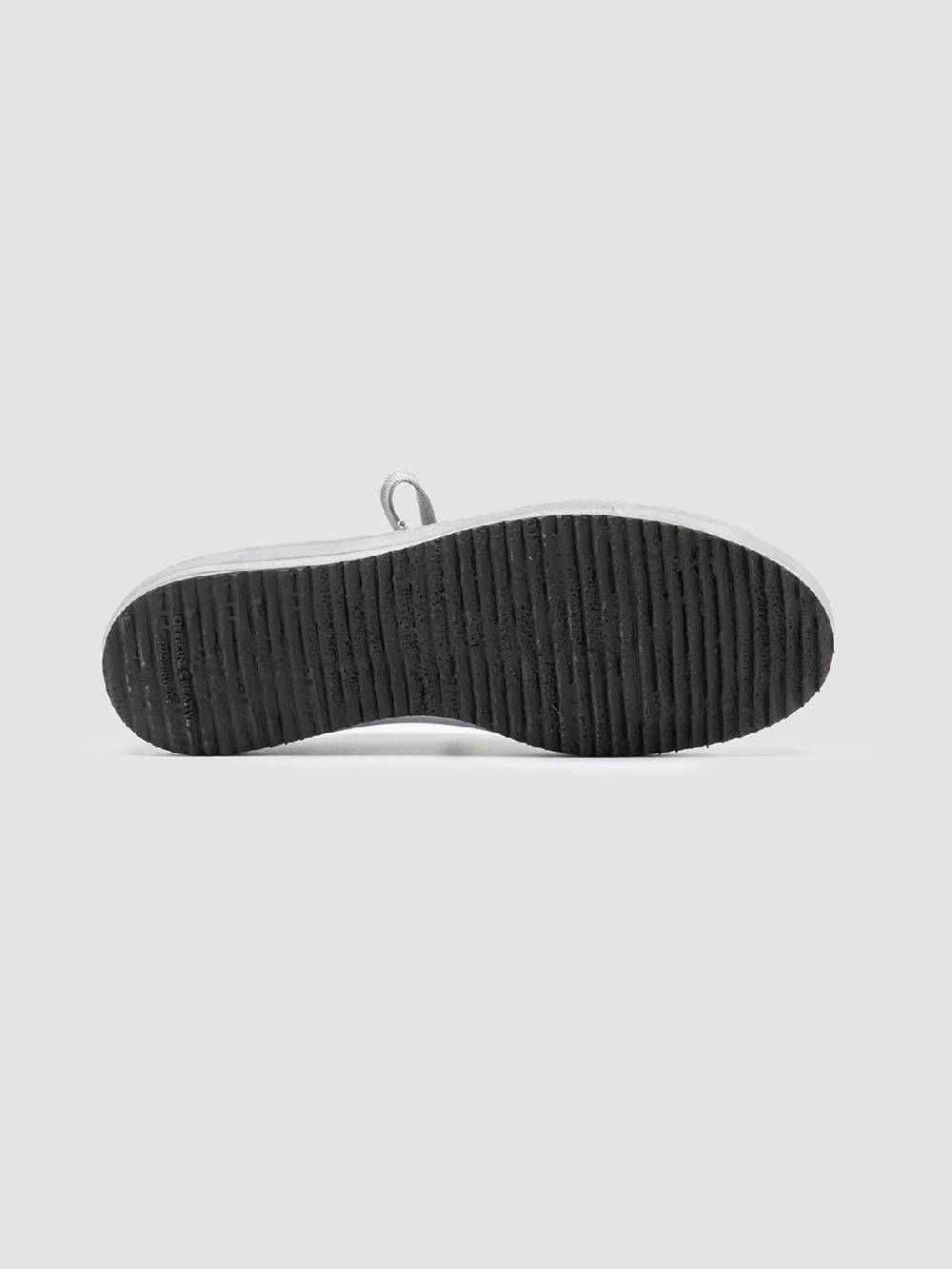 Officine Creative MES 009 Sneakers Basse in Pelle e Suede Grigia Enormi sconti