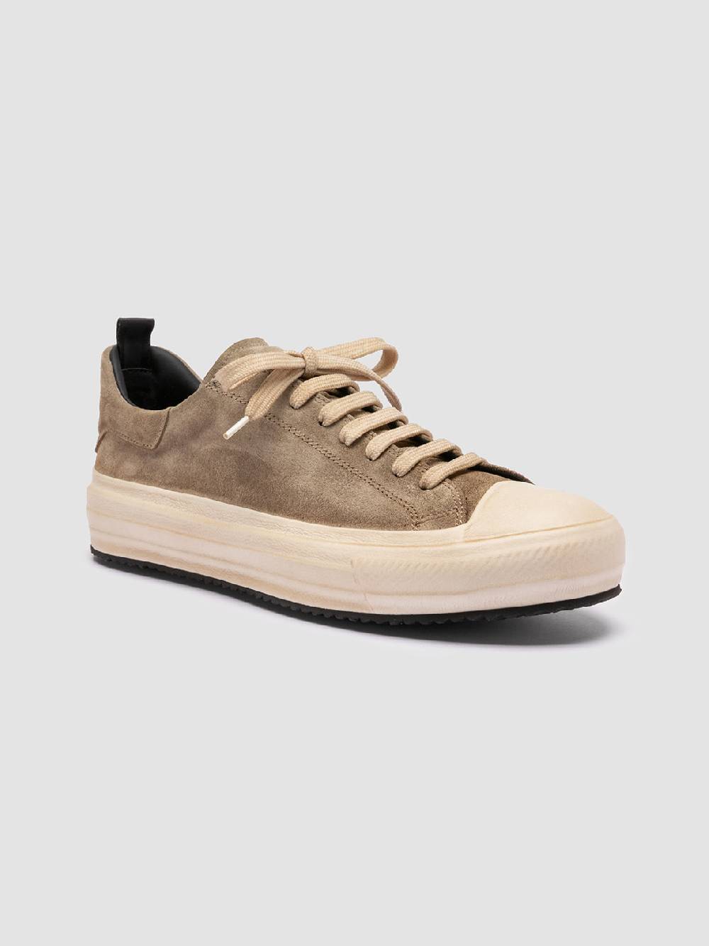 Officine Creative MES 009 Sneakers Basse in Pelle e Suede Tortora Trasporto libero internazionale