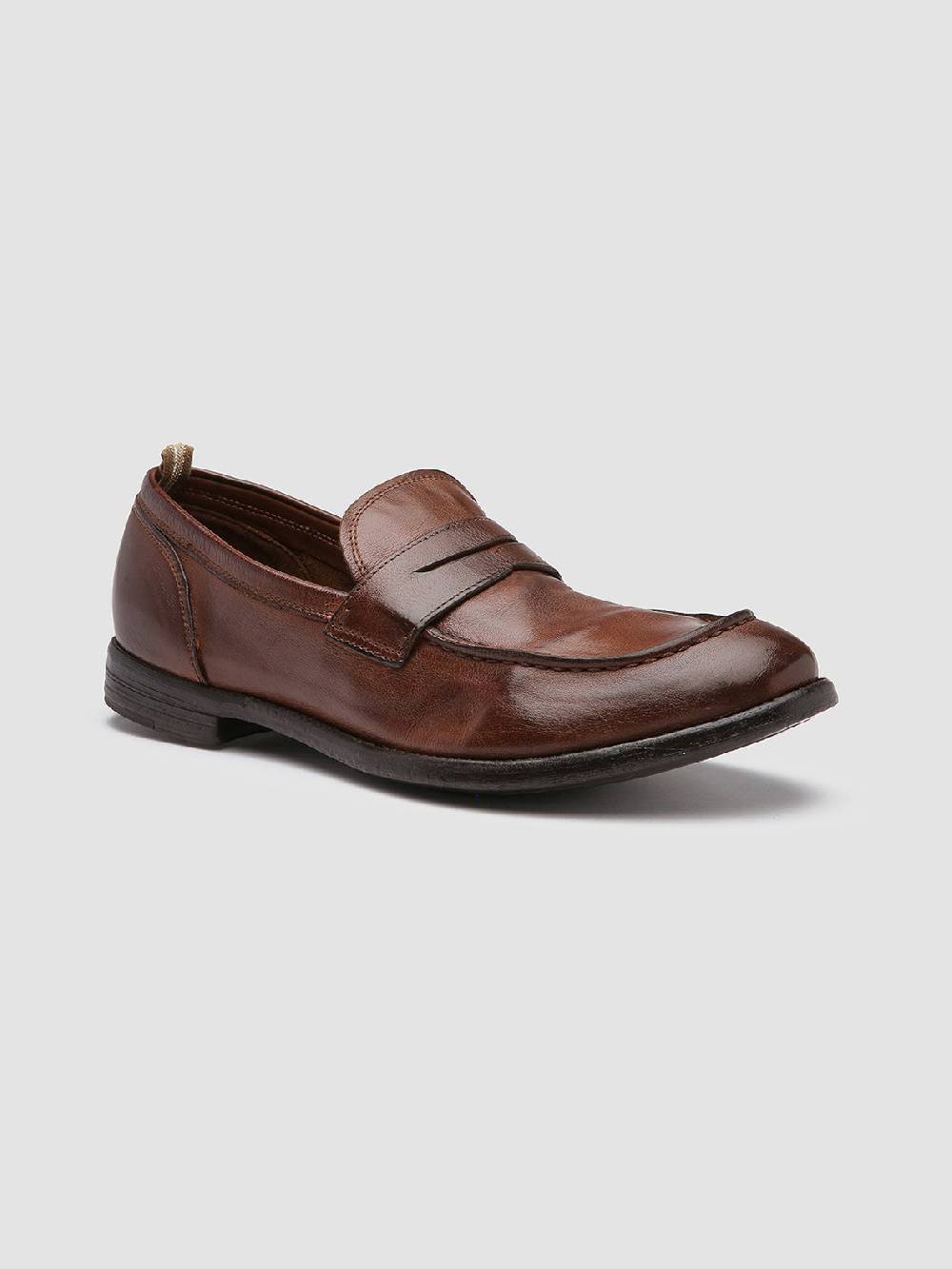 Officine Creative ARC 509 Mocassini Penny Loafer in Pelle Marrone Black Friday Prezzi
