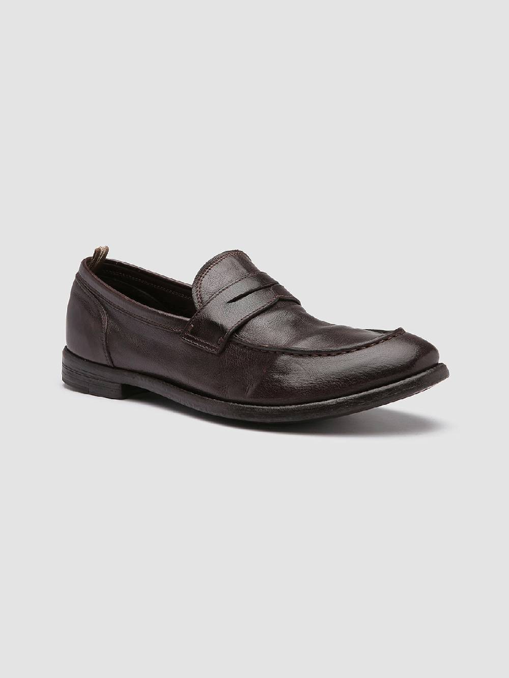 Officine Creative ARC 509 Mocassini Penny Loafer in Pelle Marrone In vendita