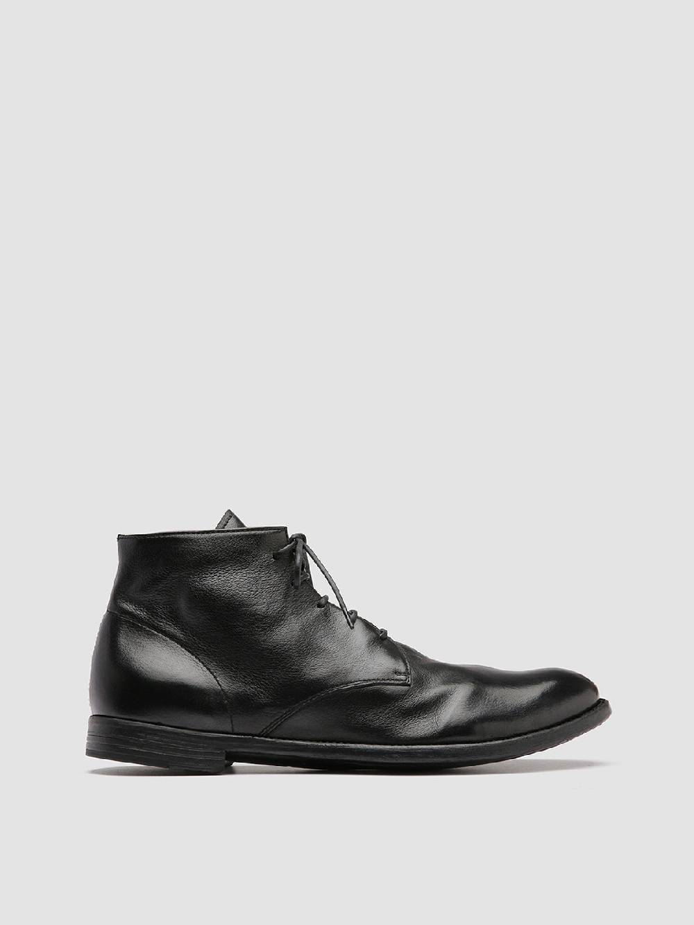 Officine Creative ARC 513 Stivaletti in Pelle Nera Duty-free