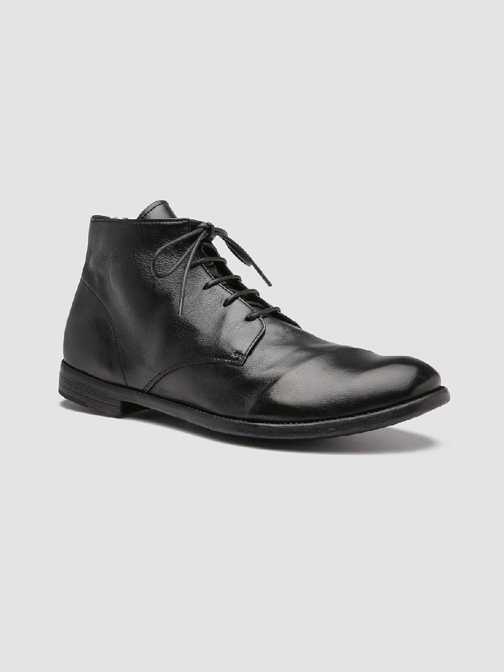 Officine Creative ARC 513 Stivaletti in Pelle Nera Duty-free