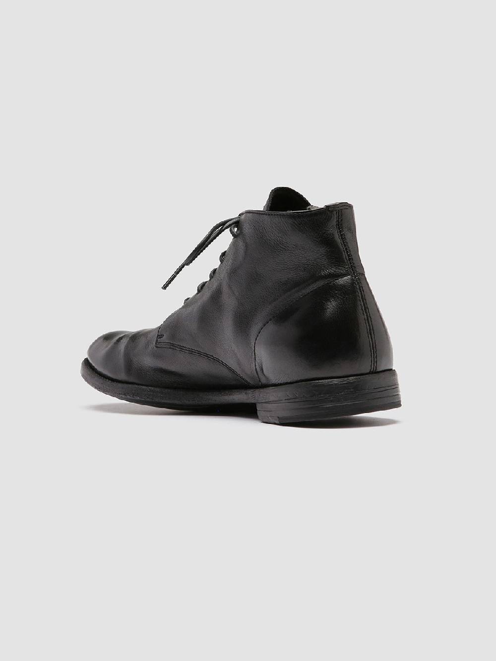 Officine Creative ARC 513 Stivaletti in Pelle Nera Duty-free