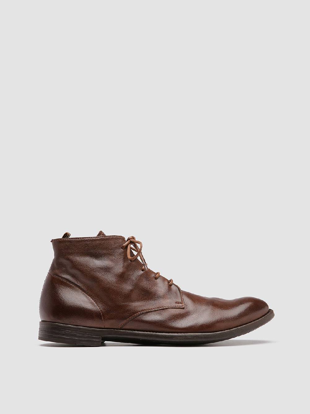 Officine Creative ARC 513 Stivaletti in Pelle Marrone 50% di sconto per tempo limitato