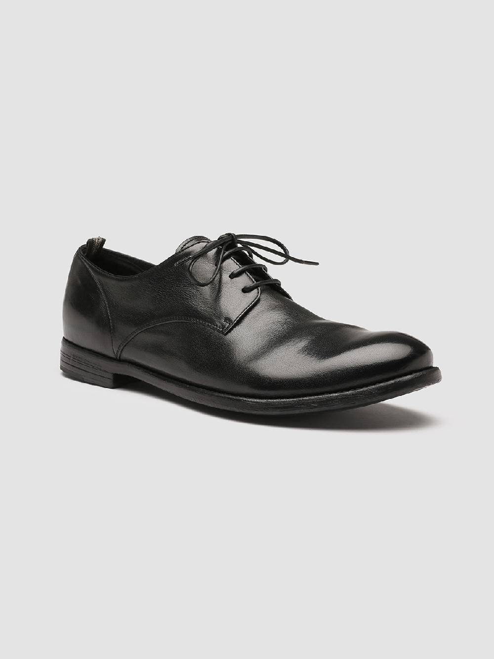 Officine Creative ARC 515 Derby in Pelle Nera In Linea