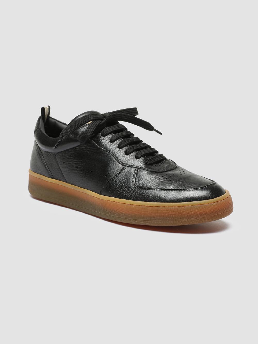 Officine Creative ASSET 001 Sneakers in Pelle Nera Pezzi Unici