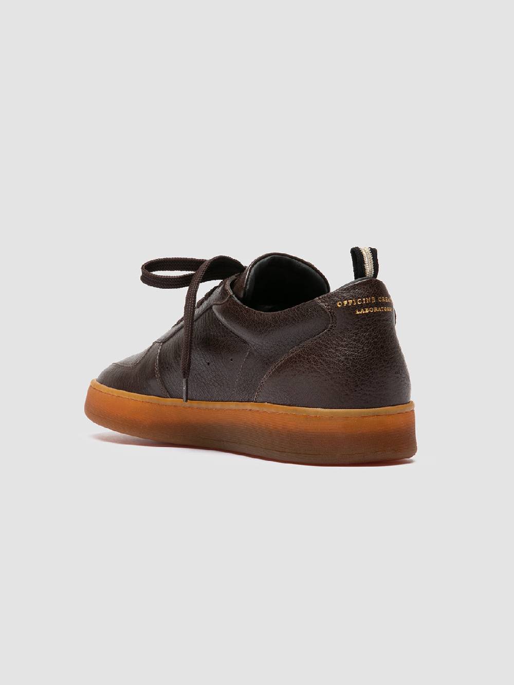 Officine Creative ASSET 001 Sneaker Basse in Pelle Marrone Soddisfazione Garantita
