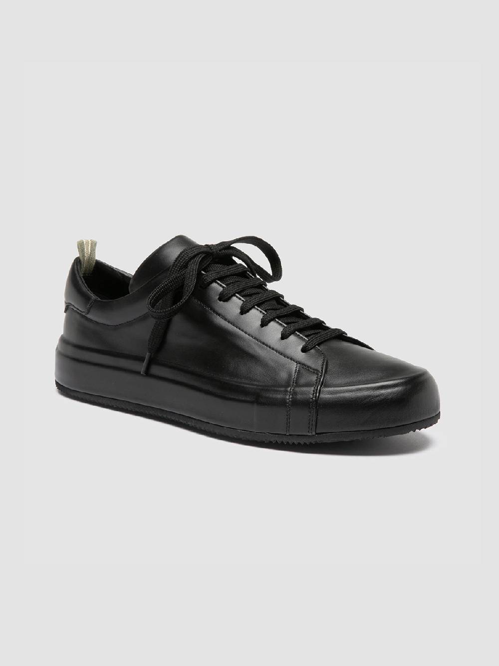 Officine Creative EASY 001 Sneakers Basse in Pelle Nera Negozi Online