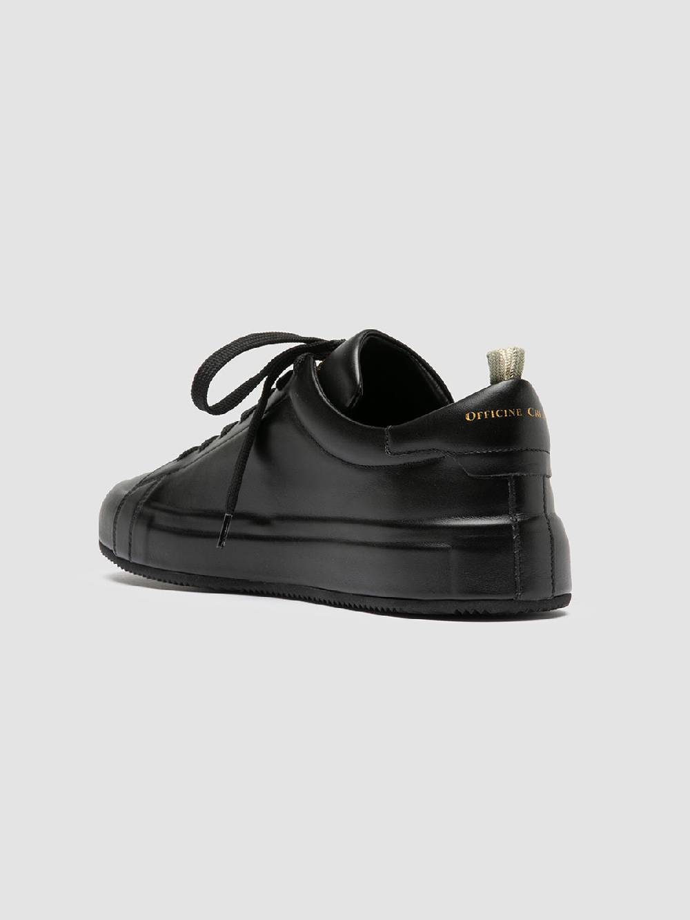 Officine Creative EASY 001 Sneakers Basse in Pelle Nera Negozi Online