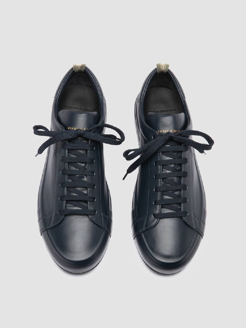 Officine Creative EASY 001 Sneakers Basse in Pelle Blu Acquista Ora