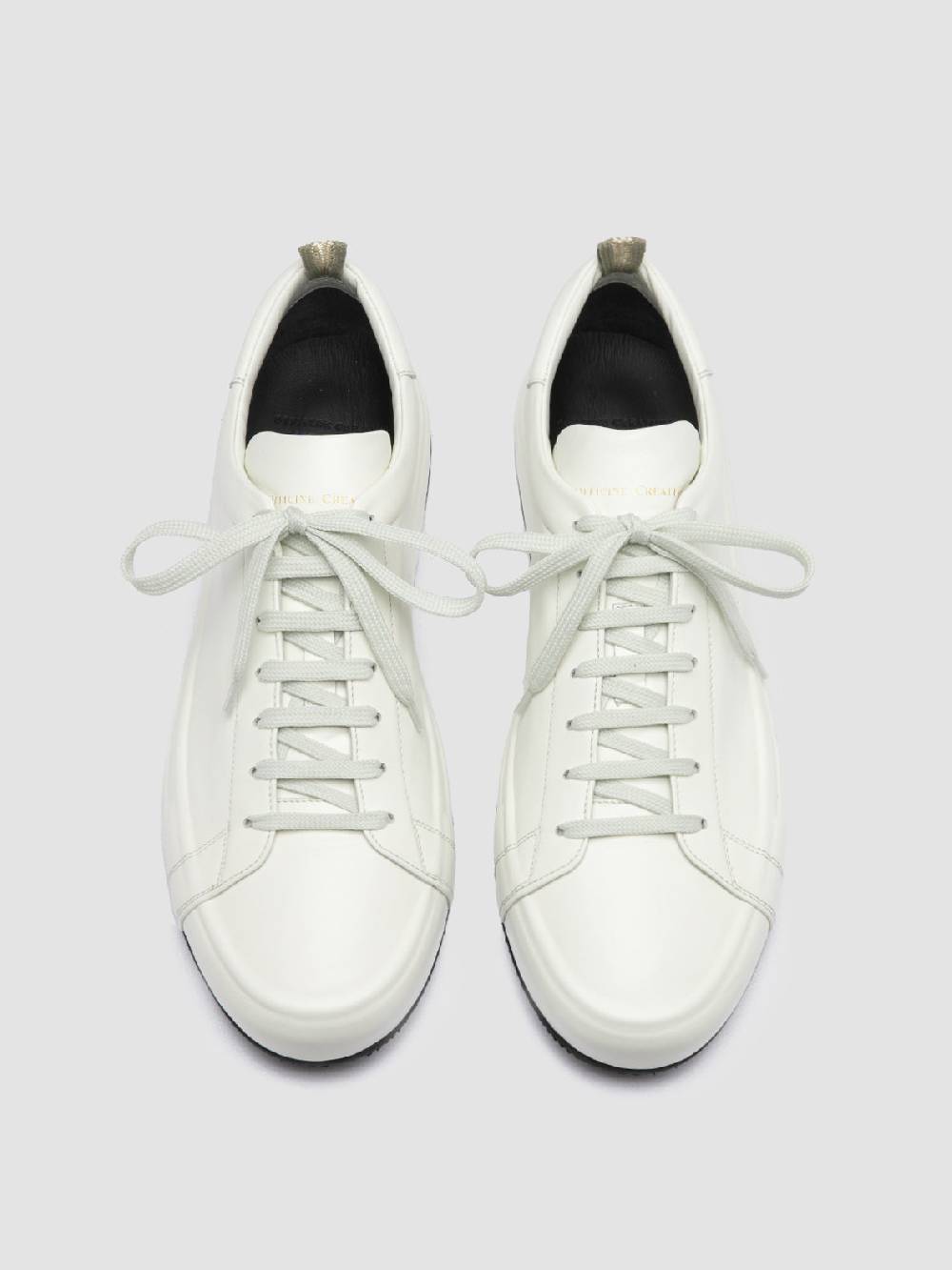 Officine Creative EASY 001 Sneakers Basse in Pelle Bianca Consegna Veloce
