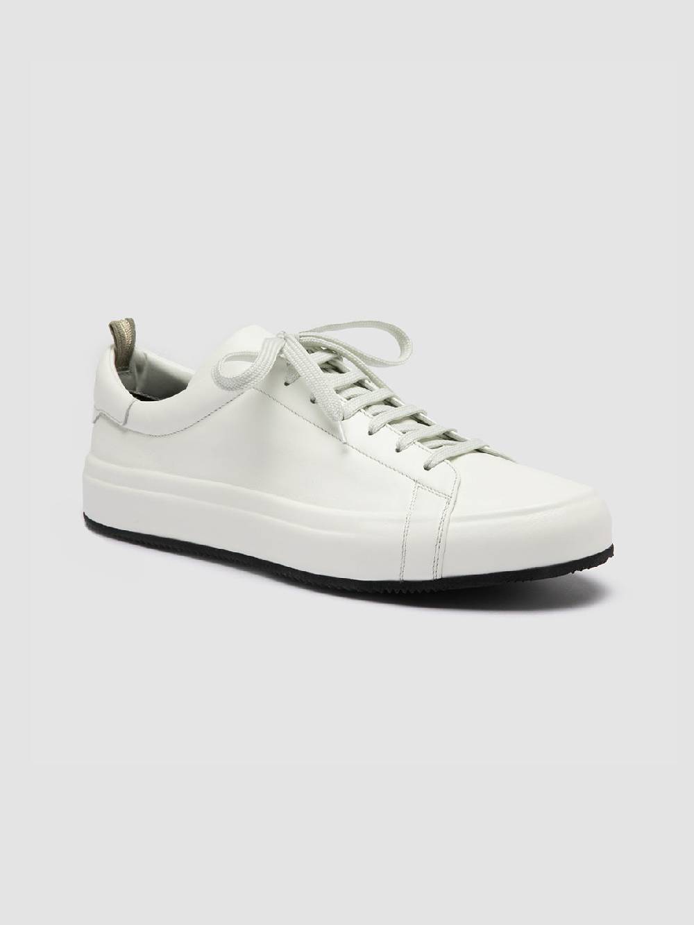 Officine Creative EASY 001 Sneakers Basse in Pelle Bianca Consegna Veloce