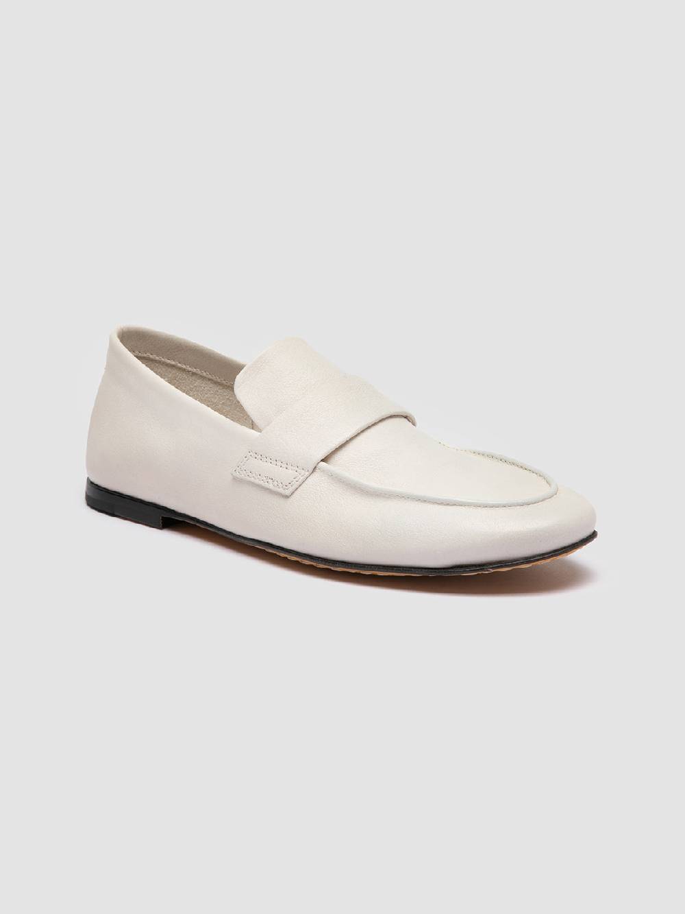 Officine Creative BLAIR 001 Mocassini in Pelle Bianca Affare Del Giorno