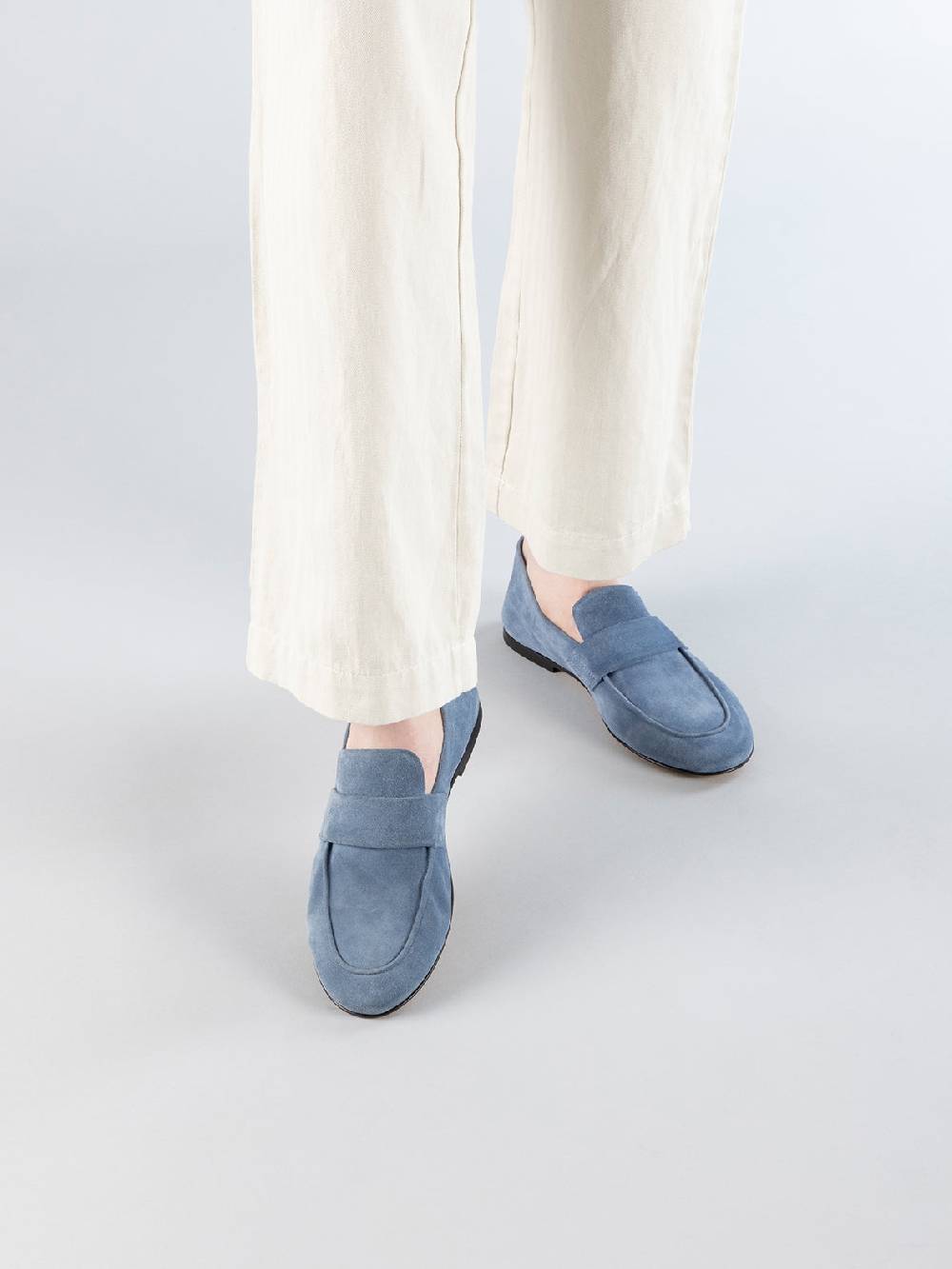 Officine Creative BLAIR 001 Mocassini in Pelle Scamosciata Marrone Sottocosto