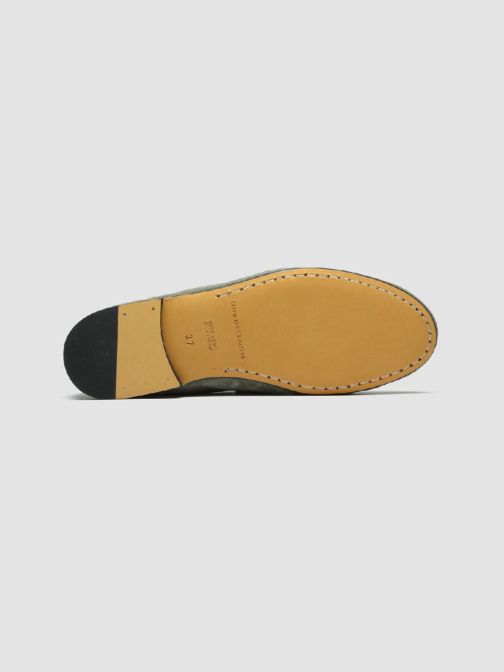 Officine Creative BLAIR 001 Mocassini in Pelle Scamosciata Verde Convenienza