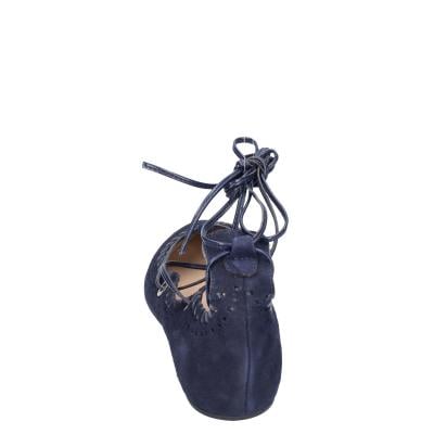 scarpe donna CAFè NOIR ballerine blu camoscio MED507 BF402 Vendita Calda