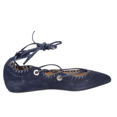scarpe donna CAFè NOIR ballerine blu camoscio MED507 BF402 Vendita Calda