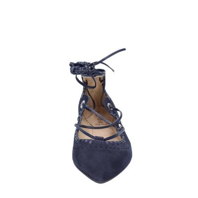 scarpe donna CAFè NOIR ballerine blu camoscio MED507 BF402 Vendita Calda