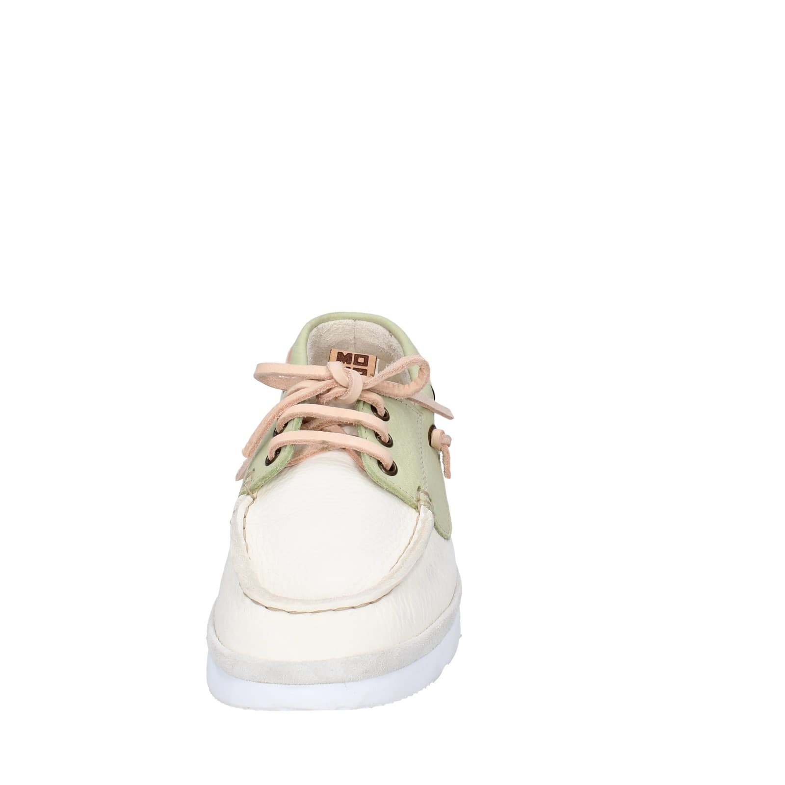 scarpe donna MOMA classiche bianco pelle verde 1AS407-YAC2 EZ870 Vendite Flash