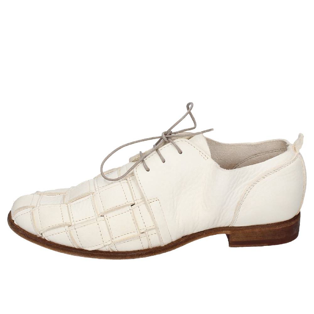 scarpe donna MOMA classiche bianco pelle 39409A VINTAGE EX454 Italy