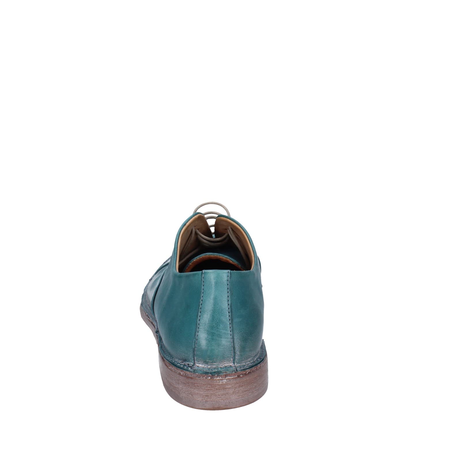 scarpe donna MOMA classiche verde pelle EZ856 Nuovo