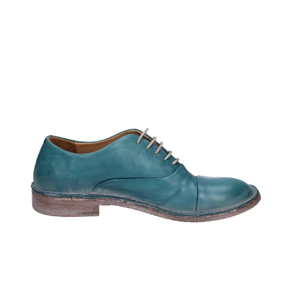 scarpe donna MOMA classiche verde pelle EZ856 Nuovo